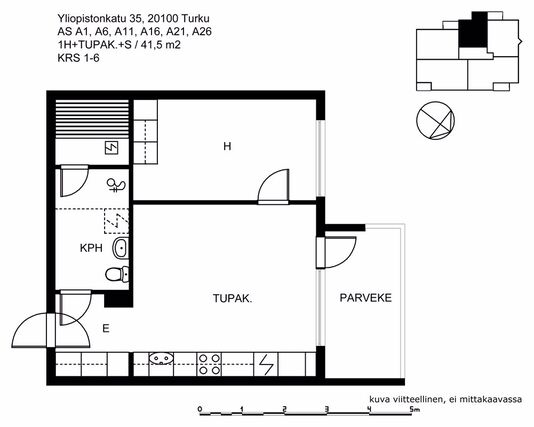 Rental Turku Keskusta 2 rooms