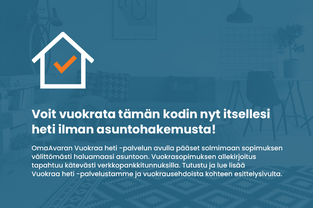 Vuokra-asunto Oulu Toppilansalmi Yksiö