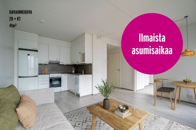 Vuokra-asunto Järvenpää Pajala 3 huonetta Havainnekuva kampanja