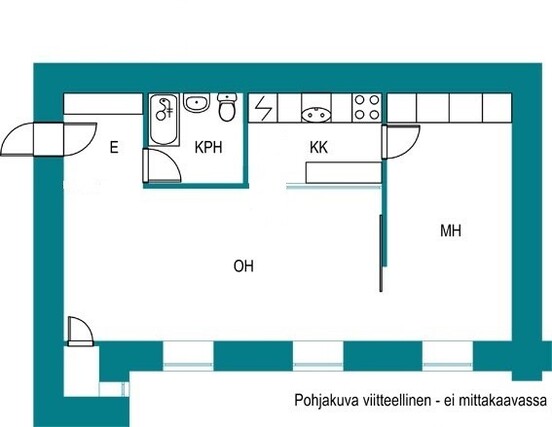Vuokrataan kerrostalo Kaksio - Riihimäki Varuskunta Rak 47