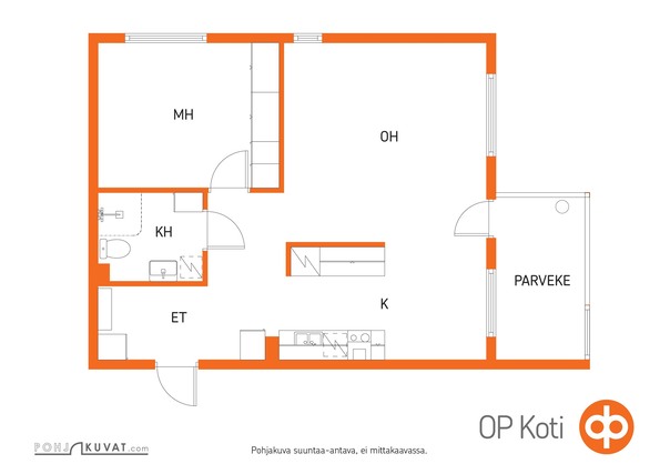 Rental Turku Keskusta 2 rooms