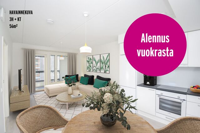 Vuokra-asunto Helsinki Aurinkolahti 3 huonetta Havainnekuva