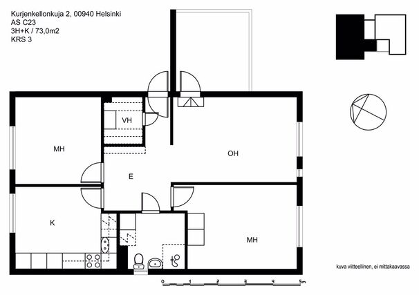 Rental Helsinki Kurkimäki 3 rooms