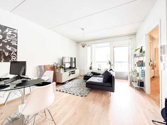 Rentals: Helsinki Vallila, 2h+avok+kph+lasitettu parveke, 2 rooms, block of  flats, 1,098, €/m, 1414607 - For rent 