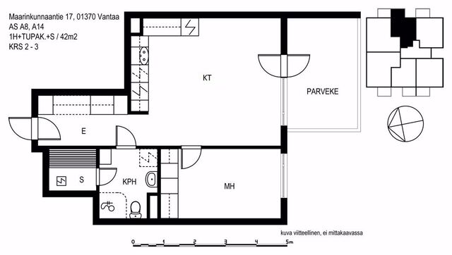 Rental Vantaa Maarinkunnas 2 rooms