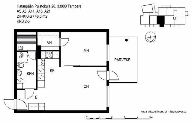 Vuokra-asunto Tampere Hatanpää Kaksio