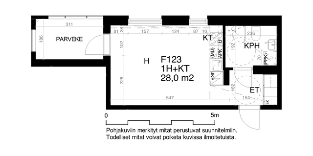 Rental Tuusula Hyrylä 1 room F 123  Rykmentin puistotie 15 F 123