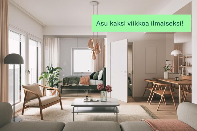 Rentals: Helsinki Malmi, 2h+kt+ransk, 1 room, block of flats, 995, €/m,  1423843 - For rent 