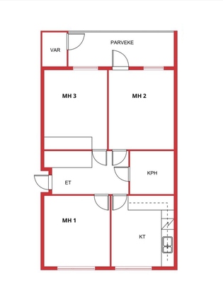 Rental Helsinki Malminkartano 3 rooms Julkisivu / Facade