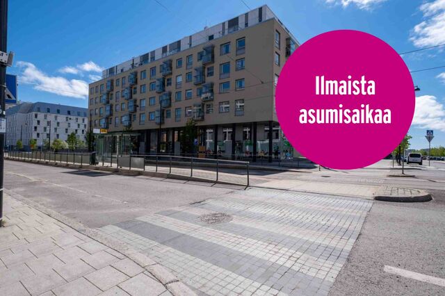 Vuokra-asunto Helsinki Jätkäsaari Kaksio Julkisivukuva