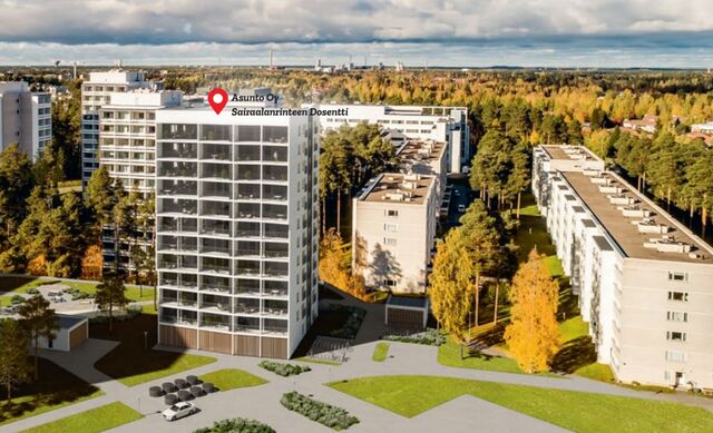 Vuokra-asunto Oulu Kontinkangas Yksiö