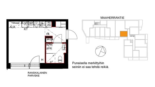 Vuokra-asunto Helsinki Oulunkylä Yksiö