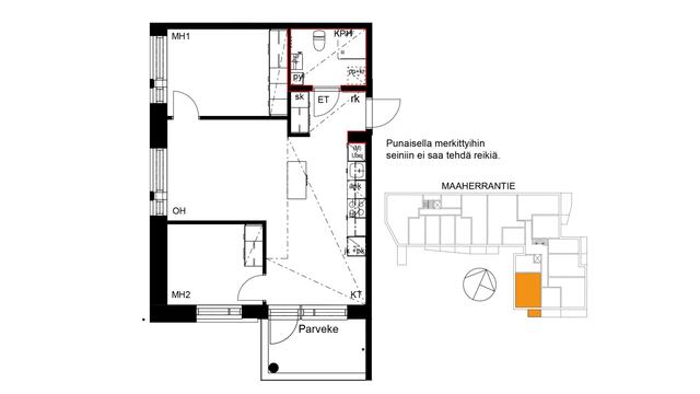 Rental Helsinki Oulunkylä 3 rooms