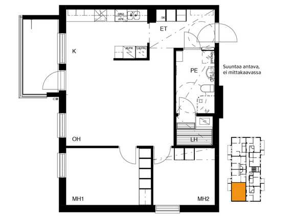 Vuokra-asunto Tampere Härmälänranta 3 huonetta