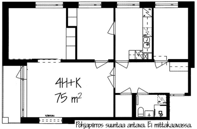 Vuokra-asunto Helsinki Pohjois-Haaga 4 huonetta