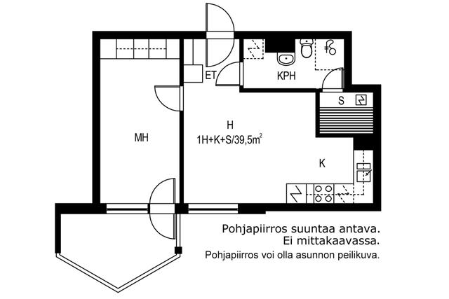 Vuokra-asunto Vantaa Pakkala Yksiö