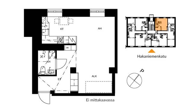 Vuokra-asunto Helsinki Hakaniemi Yksiö