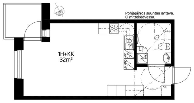 Rental Helsinki Kalasatama 1 room