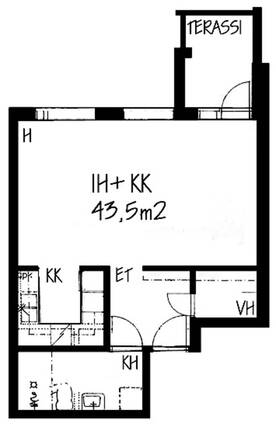 Rental Espoo Soukka 1 room