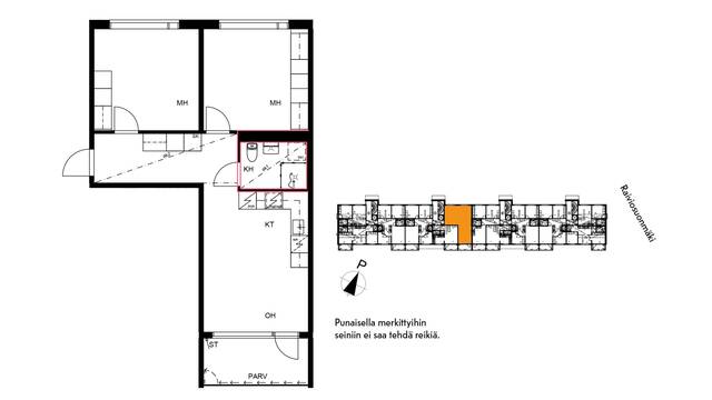 Rental Vantaa Martinlaakso 3 rooms