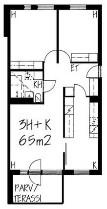 Rental Helsinki Pukinmäki 3 rooms