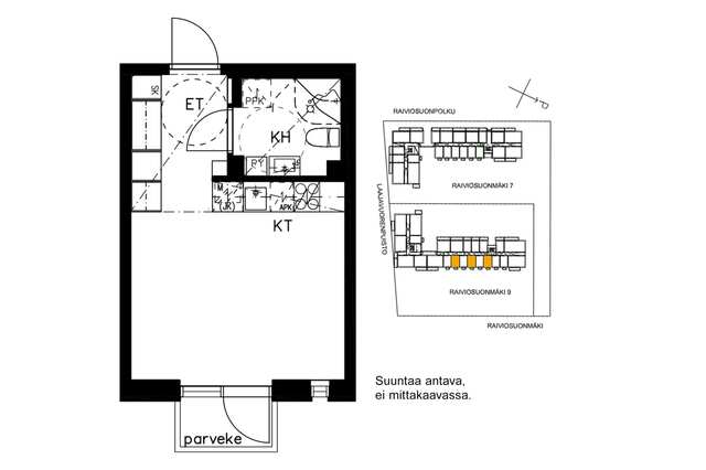 Vuokra-asunto Vantaa Martinlaakso Yksiö
