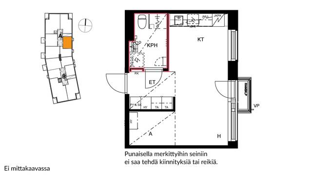 Vuokra-asunto Espoo Niittykumpu Yksiö