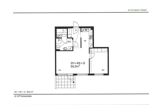 Rental Espoo Tuomarila 1 room -