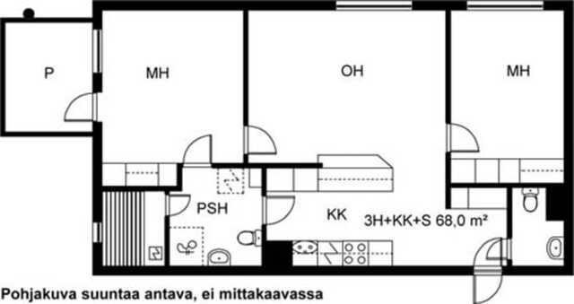 Rental Turku Kaerla 3 rooms