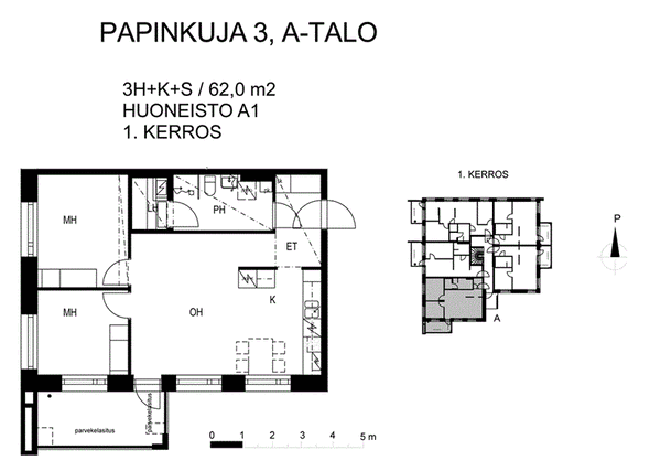 Vuokra-asunto Kuopio  3 huonetta