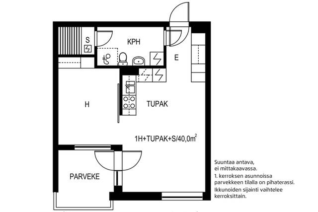 Vuokra-asunto Helsinki Herttoniemi Yksiö