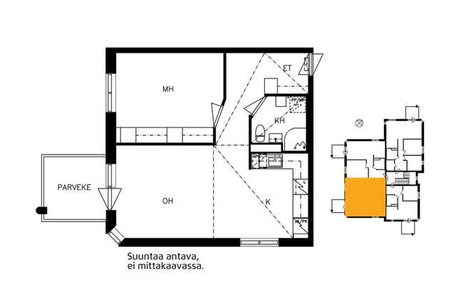 Vuokra-asunto Helsinki Oulunkylä Kaksio