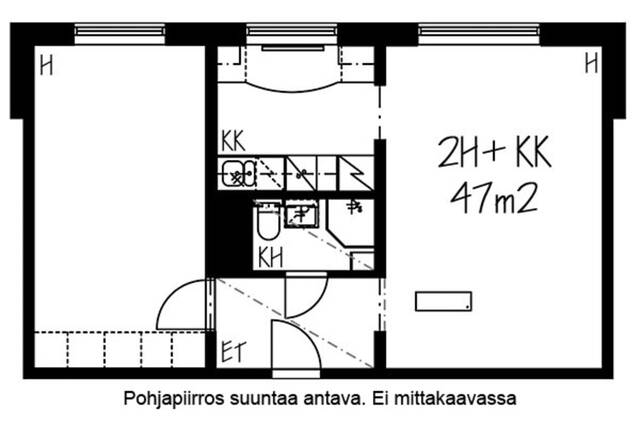 Vuokra-asunto Helsinki Puotila Kaksio