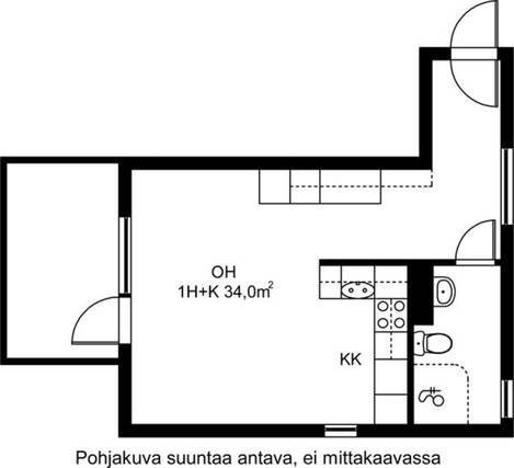 Vuokra-asunto Helsinki Kurkimäki Yksiö