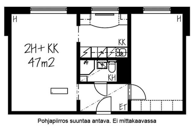 Vuokra-asunto Helsinki Puotila Kaksio