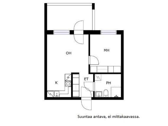 Vuokra-asunto Tampere Härmälänranta Kaksio
