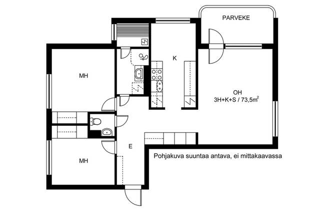 Rental Espoo Kilo 3 rooms