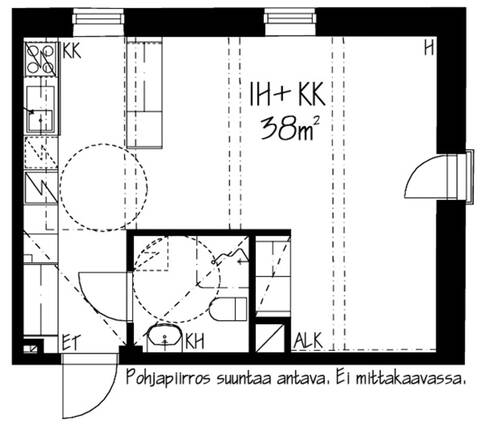 Vuokra-asunto Helsinki Taka-Töölö Yksiö