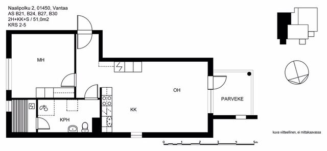 Rental Vantaa Korso 2 rooms