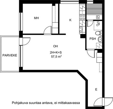 Rental Turku Keskusta 2 rooms