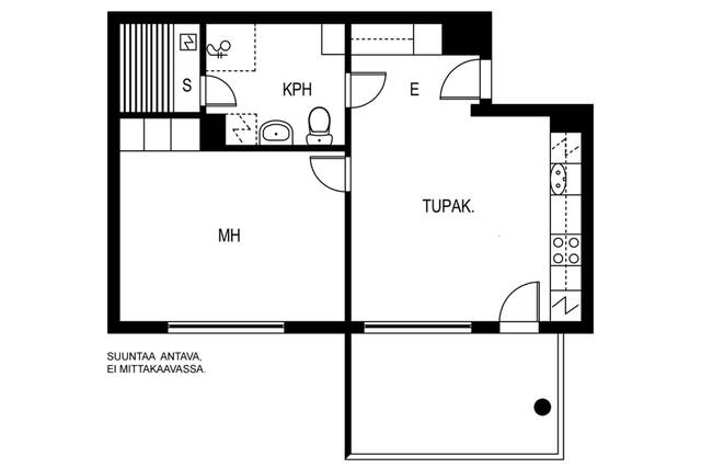 Vuokra-asunto Turku Kurjenmäki Yksiö
