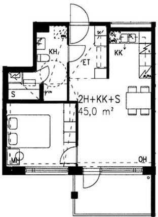 Rental Turku Martti 2 rooms