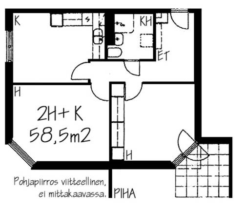 Vuokra-asunto Helsinki Malminkartano Kaksio