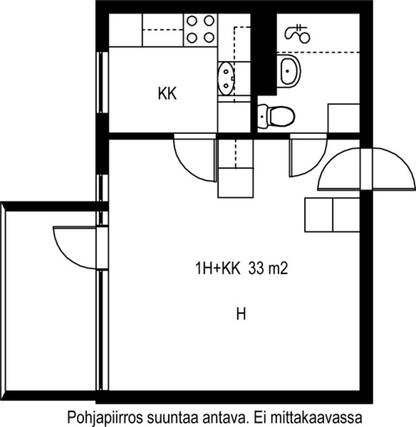 Vuokra-asunto Kerava Keskusta Yksiö