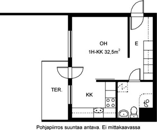 Vuokra-asunto Helsinki Katajanokka Yksiö