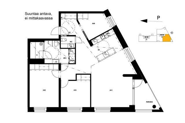 Vuokra-asunto Helsinki Etu-Töölö 4 huonetta