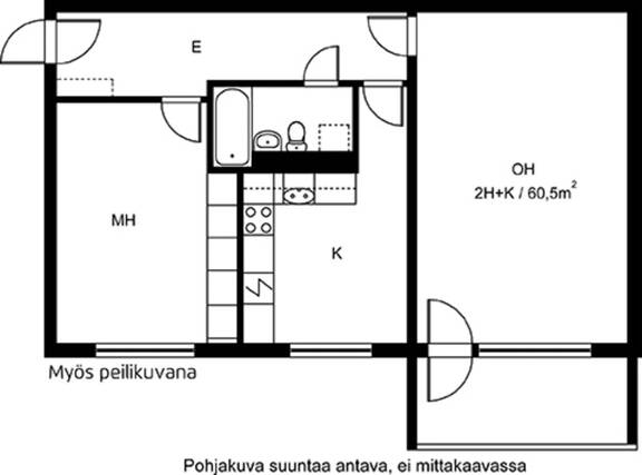 Vuokra-asunto Espoo Laajalahti Kaksio