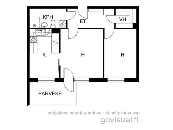 Vuokra-asunto Helsinki Malmi Kaksio