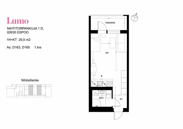 Vuokra-asunto Espoo Kilo Yksiö