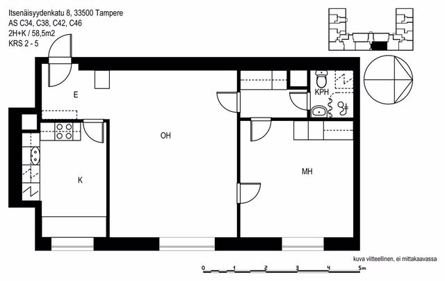 Vuokra-asunto Tampere Tammela Kaksio